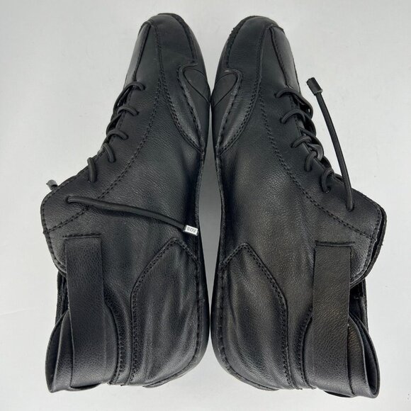 LDeck Mens Black Clever MidTop HooknLoop Fastener Casual Size 9 Ankle Boots - Picture 6 of 8